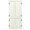 Costway Accent Floor Storage Cabinet W/ Adjustable Shelves Antique 2-Door